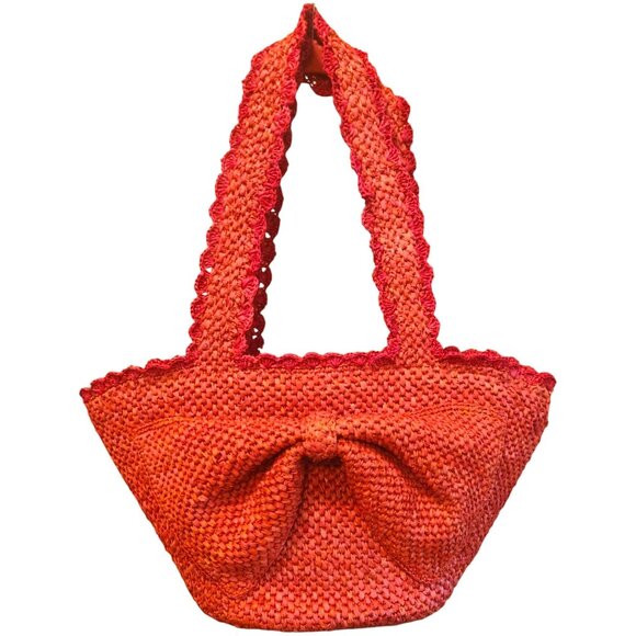 Kate Spade x Target Raffia Bow Large Tote Bag 21" W x 11" H x 7" D - Picture 1 of 10